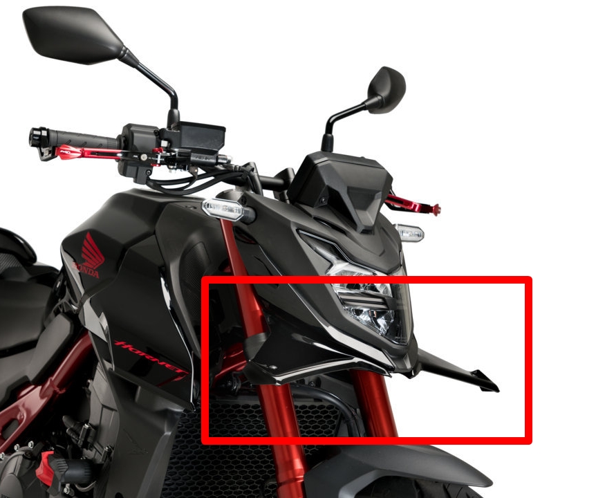 Puig-Naked-Front-Downforce-Spoiler-schwarz-Honda-CB-750-Hornet-21519N-3 Puig Naked Front Downforce Spoiler schwarz - Honda CB 750 Hornet - 21519N