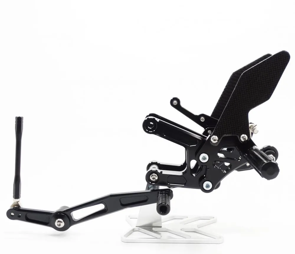 TMP_Fussrastenanlage_Yamaha_R6_2017__linke_ansicht TMP Racing Fußrastenanlage Factory schwarz Yamaha YZF R6 2017-