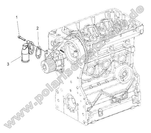 Engine, Water Inlet Flange