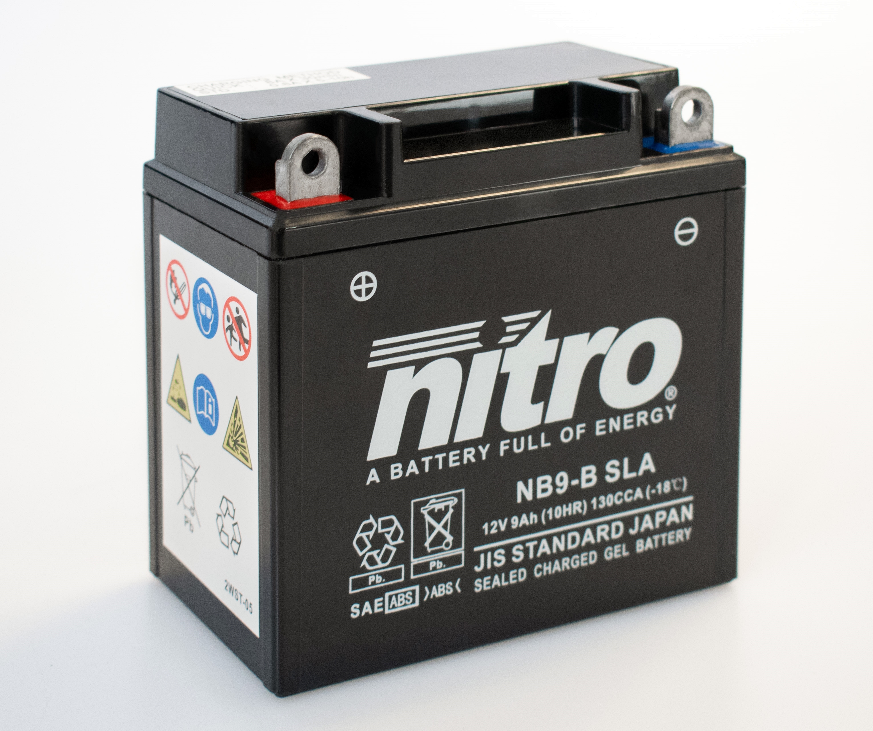 Nitro NB9-B SLA GEL AGM Batterie 12V 9AH - Einbaufertig (YB9-B CB9-B 12N9-4B1)