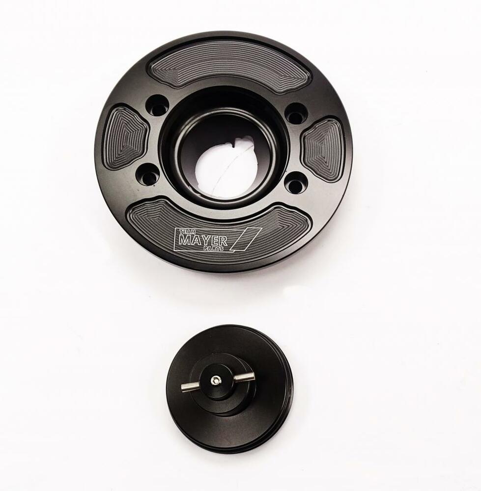 TMP Racing Tankdeckel schwarz 4 Loch Verschraubung - BMW S1000 R / S1000 RR / Rnine-T 1200