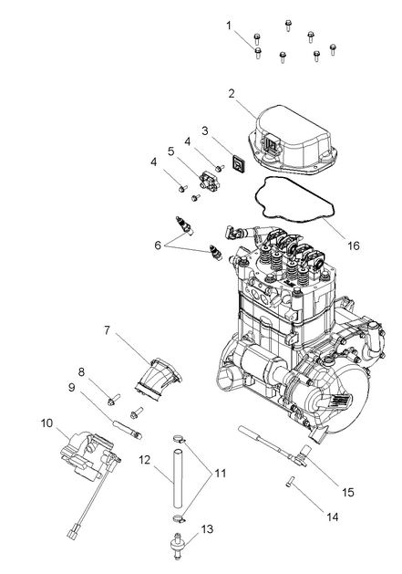 Engine, Throttle Body Mounting