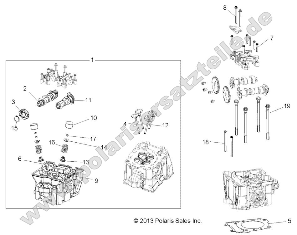 Engine, Cylinder Head, Cams and Valves