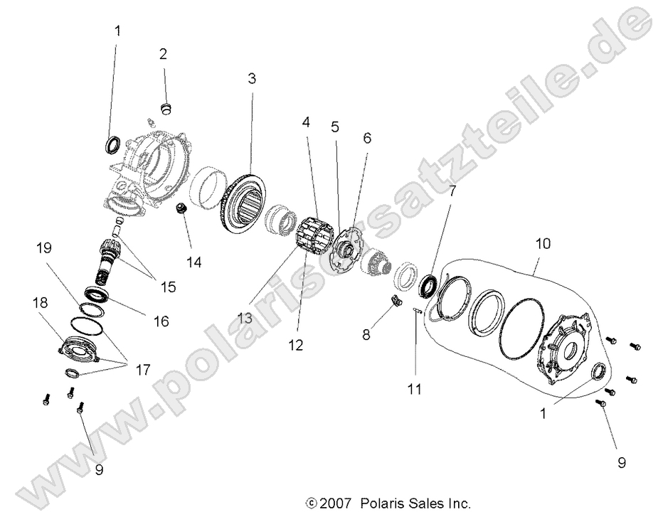 GEARCASE, FRONT (DEMAND DRIVE)(If Built Before 7/24/06) GEARCASE, FRONT (DEMAND DRIVE)(If Built Before 7/24/06)