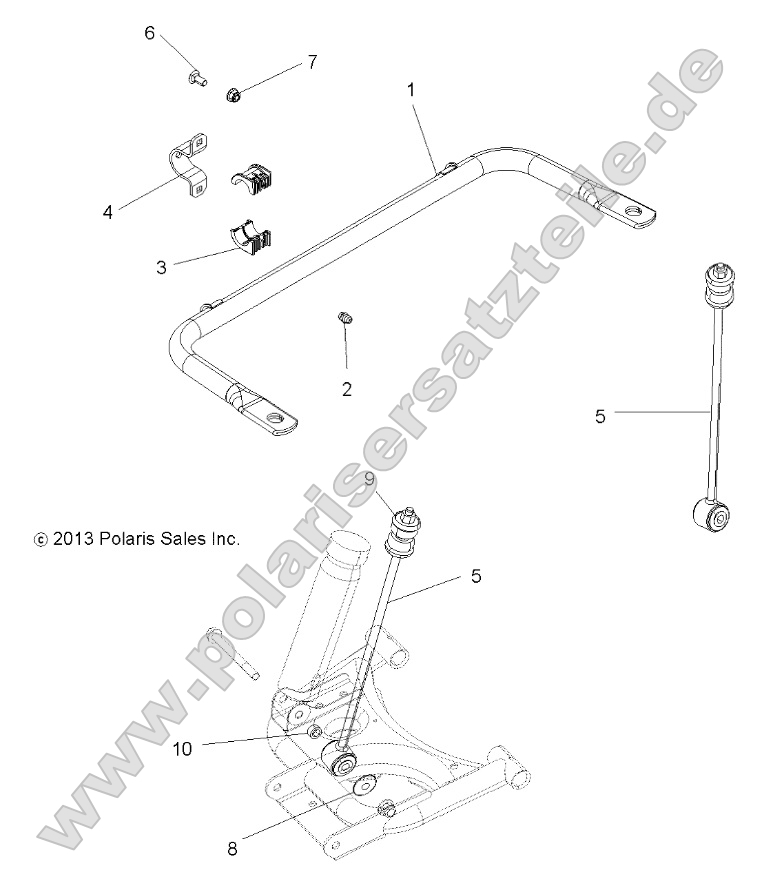 Suspension, Stabilizer Bar, Rear
