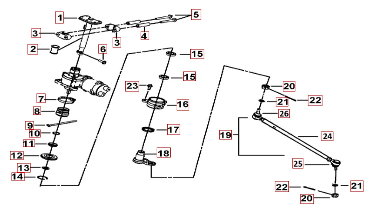 Lenksäule -Spurstange( mit EPS)