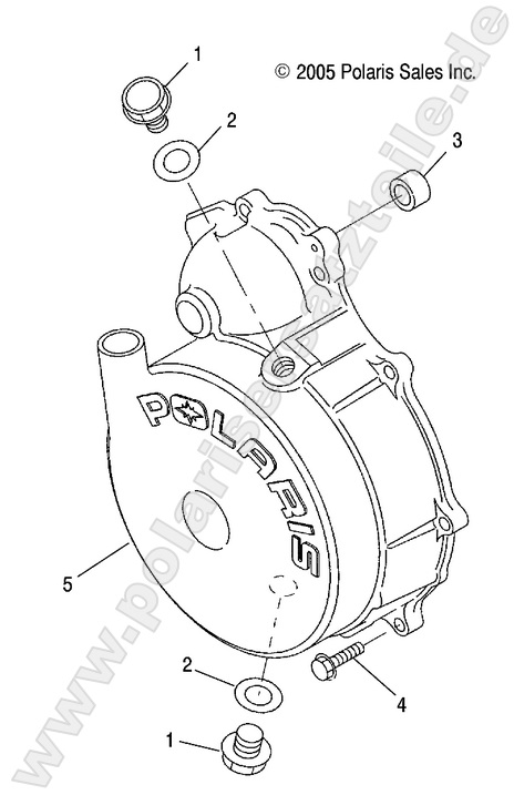 ENGINE, FLYWHEEL COVER