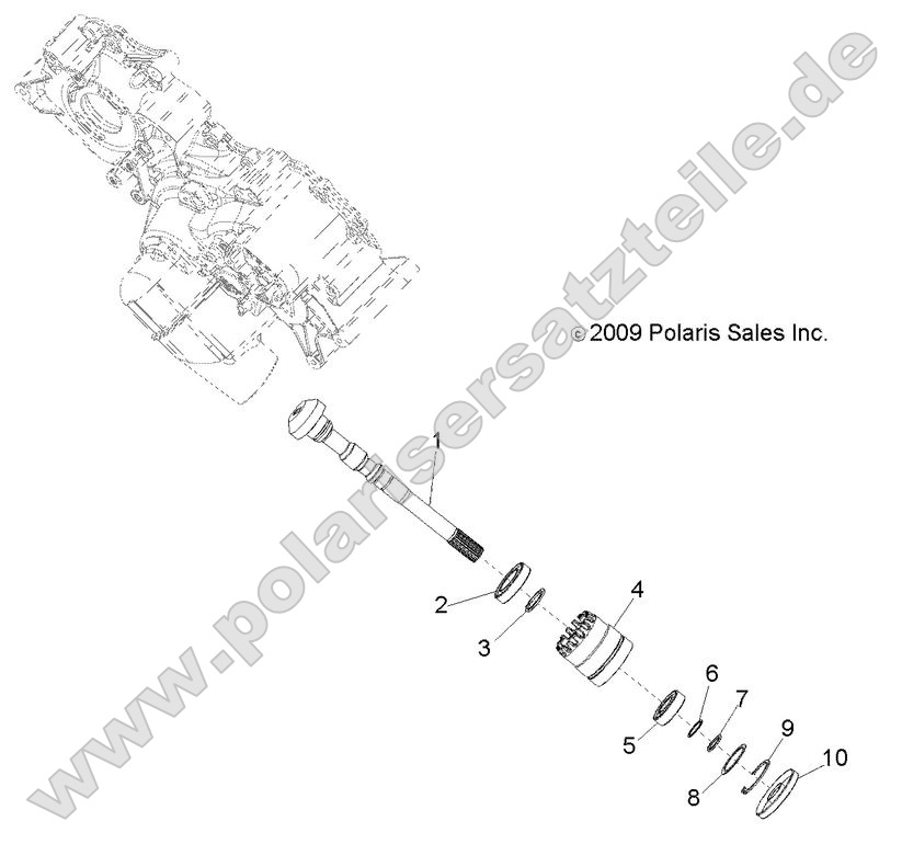 Drive Train, Main Gearcase Output Shaft