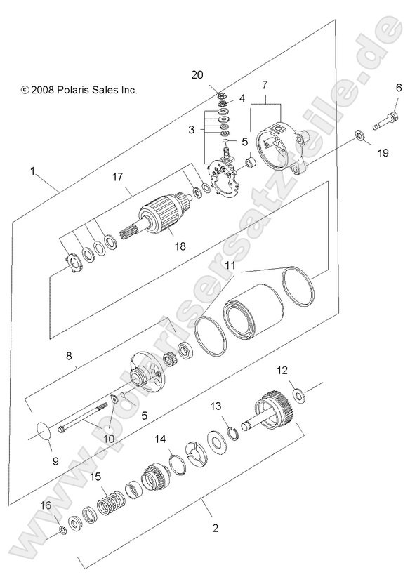 ENGINE, STARTING MOTOR ENGINE, STARTING MOTOR