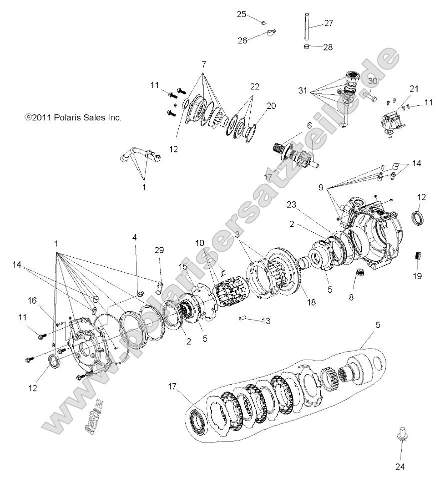 Drive Train, Front Gearcase and Mounting Drive Train, Front Gearcase and Mounting