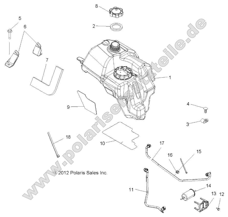 Body, Fuel Tank Asm. Body, Fuel Tank Asm.