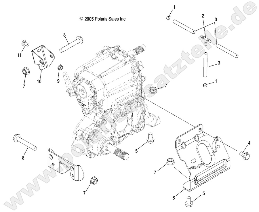 DRIVE TRAIN, MAIN GEARCASE MOUNTING
