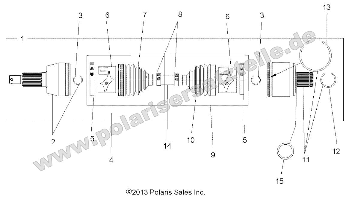 Drive Train, Drive Shaft, Rear Drive Train, Drive Shaft, Rear