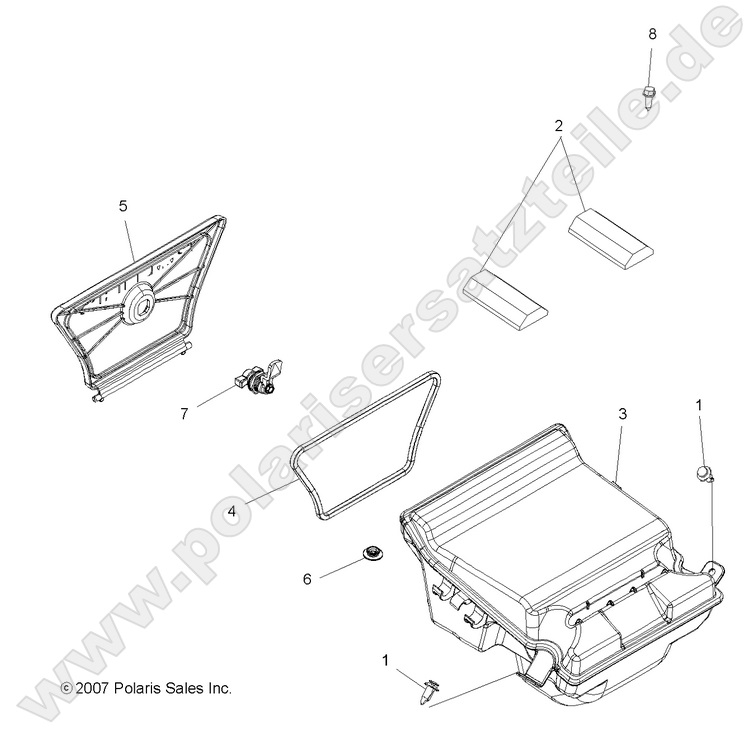 BODY, REAR STORAGE BOX BODY, REAR STORAGE BOX