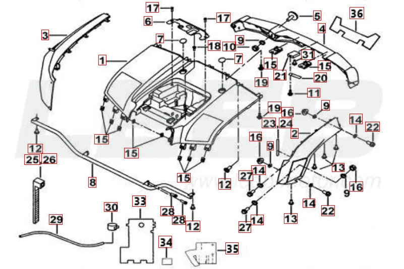 Heckverkleidung Heckverkleidung