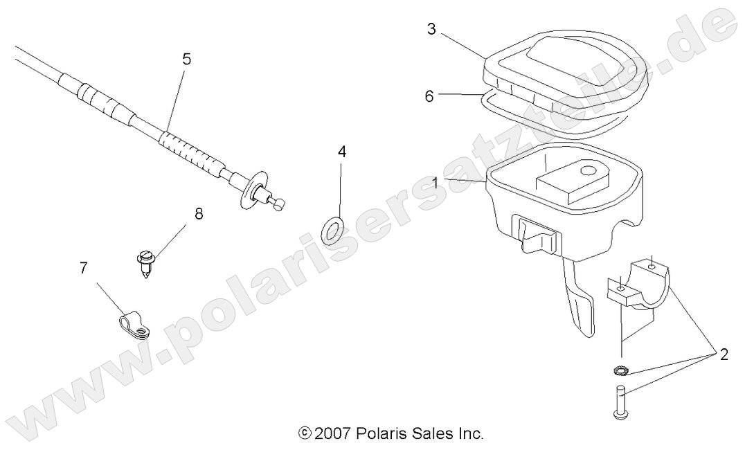 STEERING, CONTROLS and THROTTLE ASM. and CABLE STEERING, CONTROLS and THROTTLE ASM. and CABLE