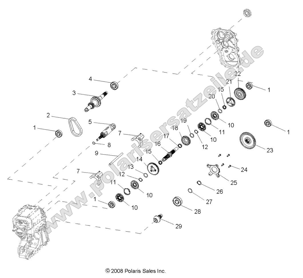Drive Train, Main Gearcase internal Drive Train, Main Gearcase internal