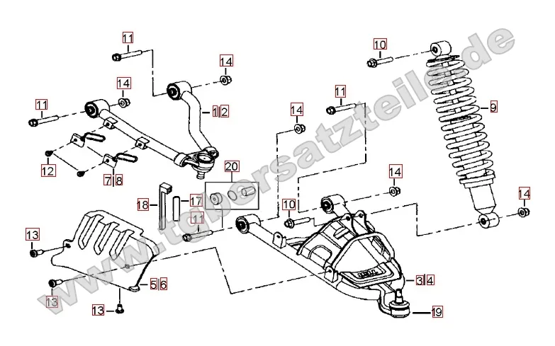Federbein vorne Federbein vorne