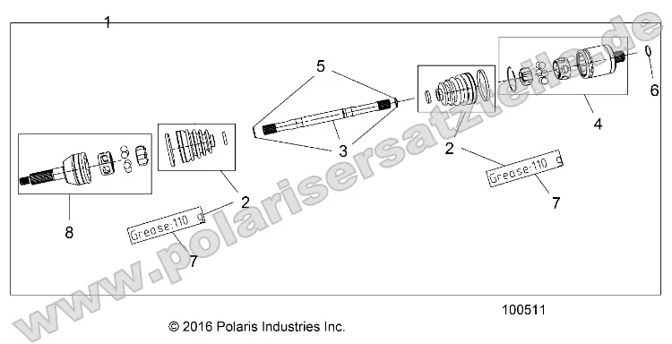 Drive Train, Rear Half Shaft Drive Train, Rear Half Shaft