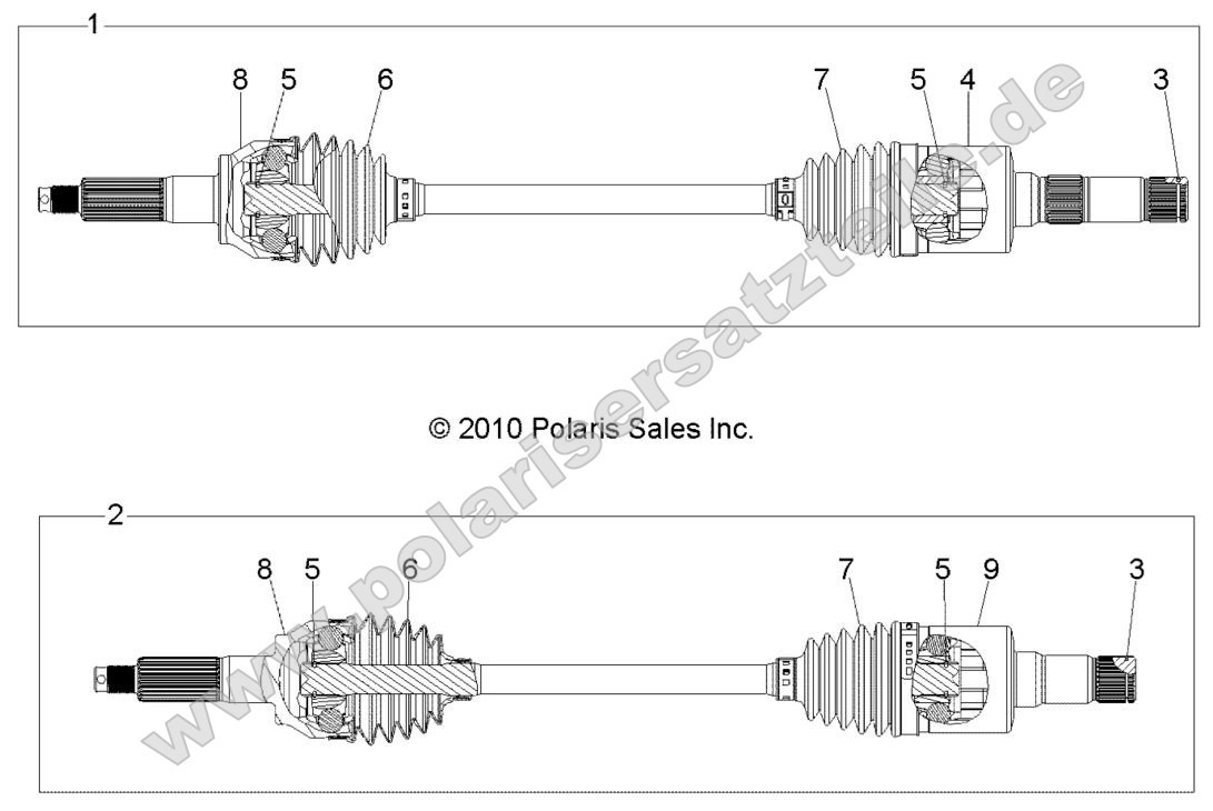 Drive Train, Rear Drive Shaft Drive Train, Rear Drive Shaft