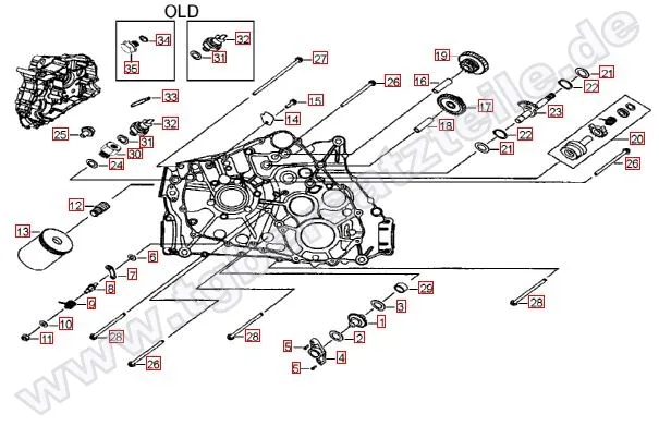 Motorgehäuse links (1)