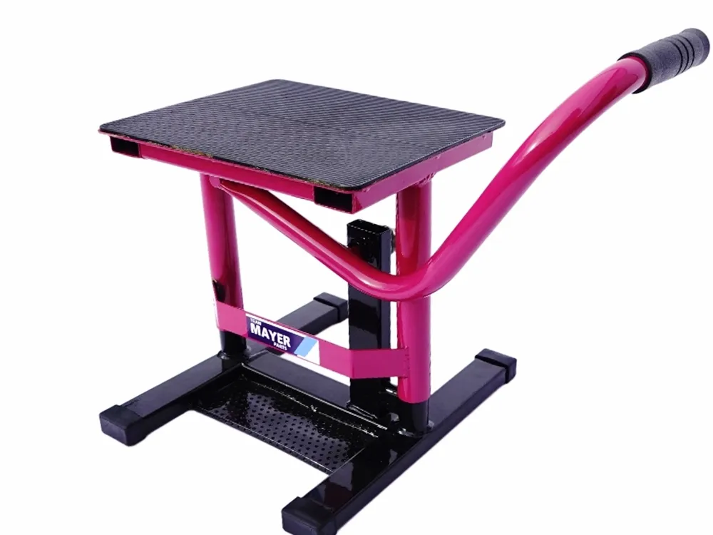 TMP Motocross & Enduro Hubständer / MX Montageständer - schwarz-pink