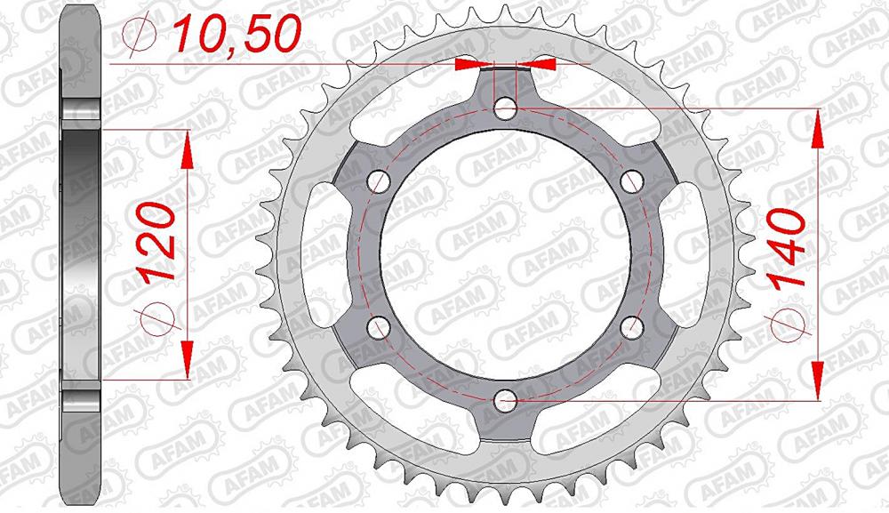 AFAM Kettensatz Stahl 525 XRR 16x46 - Suzuki GSX-R 600 1998-00