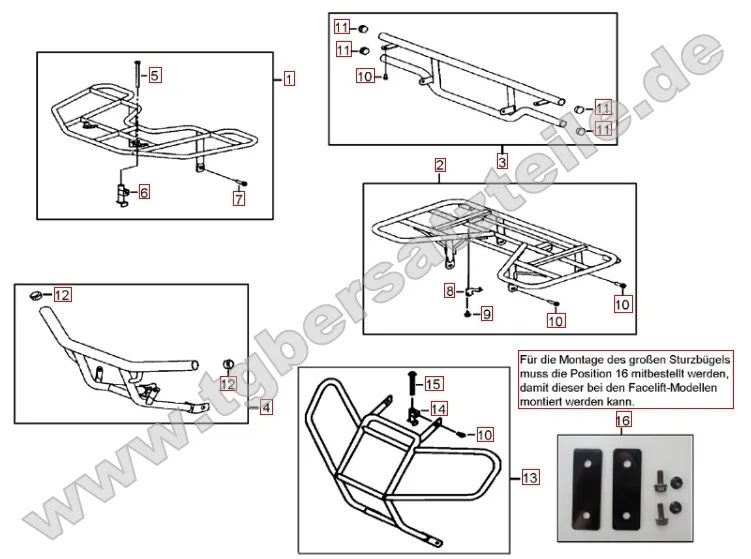 Gepäckträger vorne und hinten