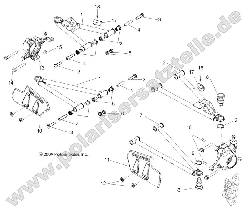 SUSPENSION, FRONT CONTROL ARMS