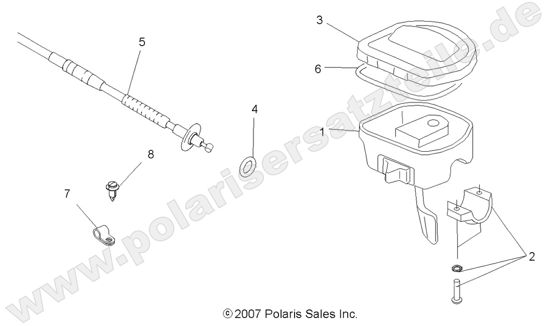 STEERING, CONTROLS and THROTTLE ASM. and CABLE STEERING, CONTROLS and THROTTLE ASM. and CABLE