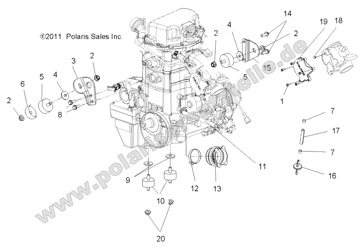 Engine, Mounting
