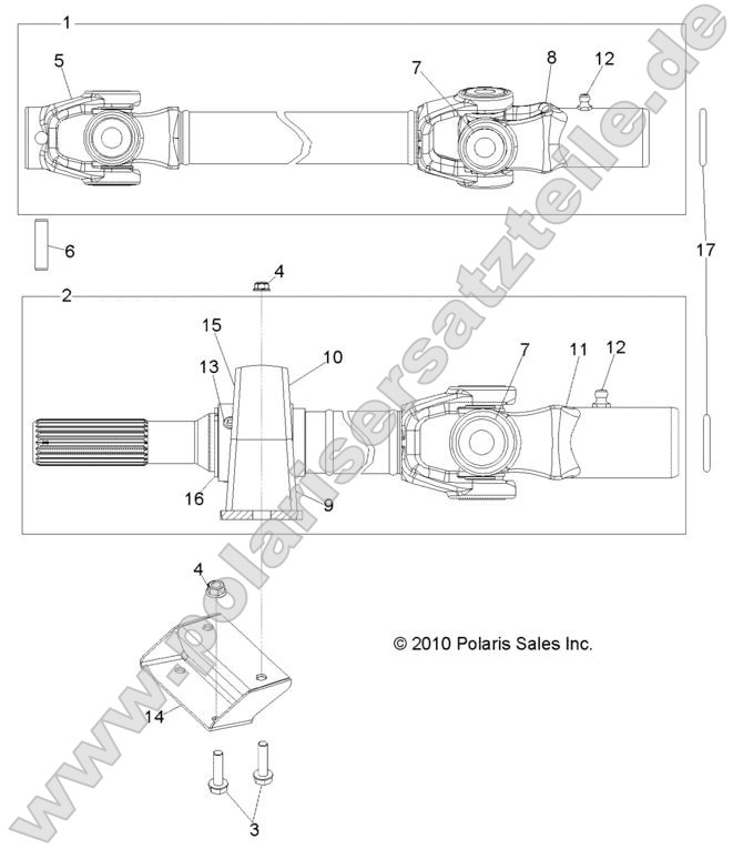 Drive Train, Front Prop Shaft