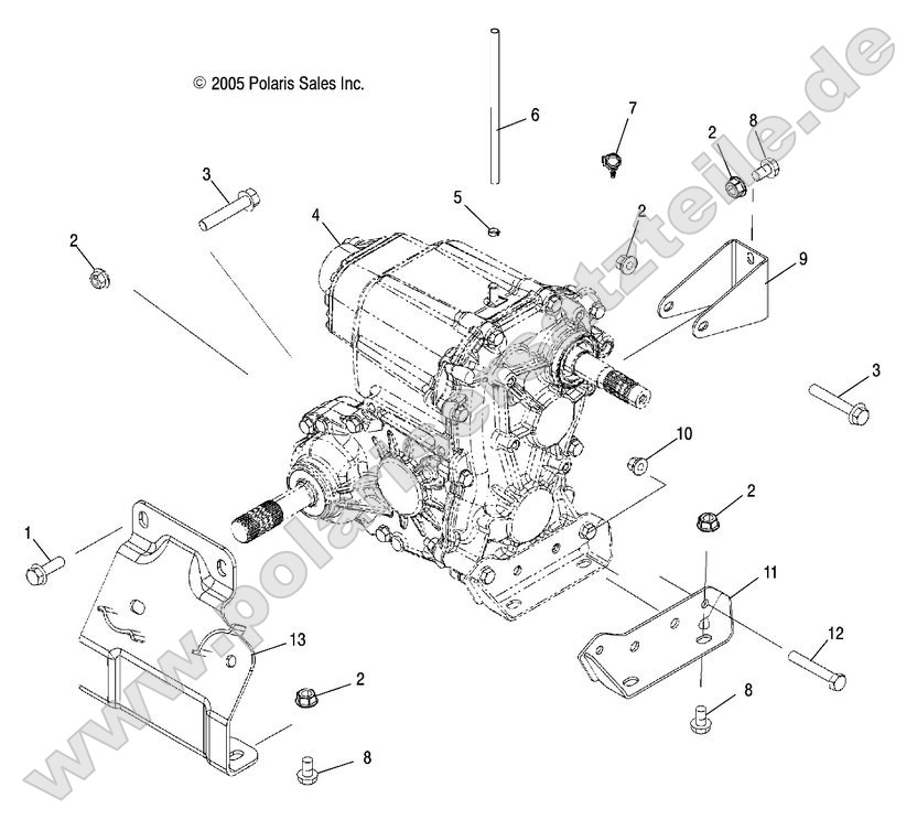 Drive Train, Main Gearcase Mounting