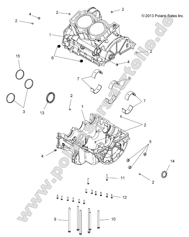 Engine, Crankcase Engine, Crankcase