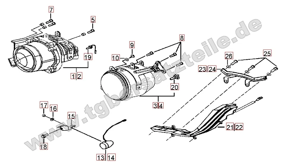 Scheinwerfer - Blinker vorne Scheinwerfer - Blinker vorne