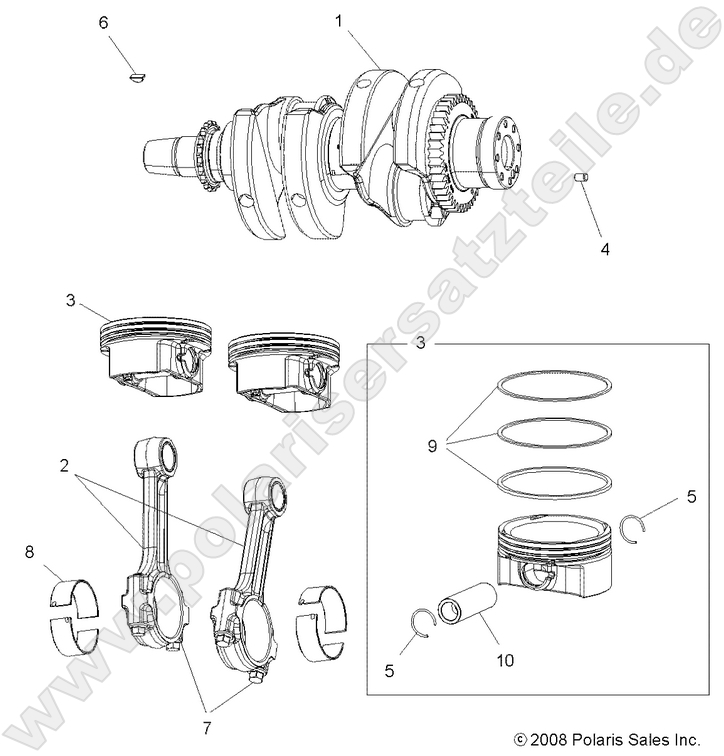ENGINE, CRANKSHAFT and PISTON