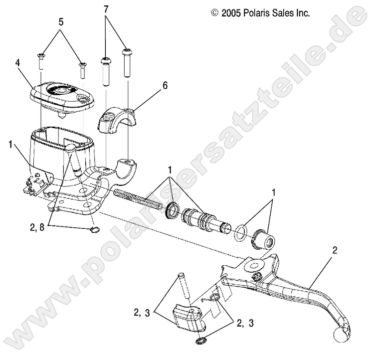 BRAKES, FRONT BRAKE LEVER and MASTER CYLINDER