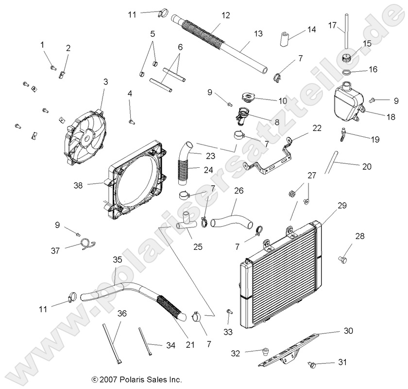 ENGINE, COOLING SYSTEM (Produktionsdatum vor 06.04.) ENGINE, COOLING SYSTEM (Produktionsdatum vor 06.04.)