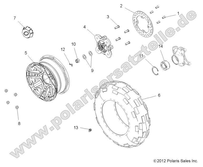 Wheels, Front (49RGRWHEELFRT13900XPCAST)
