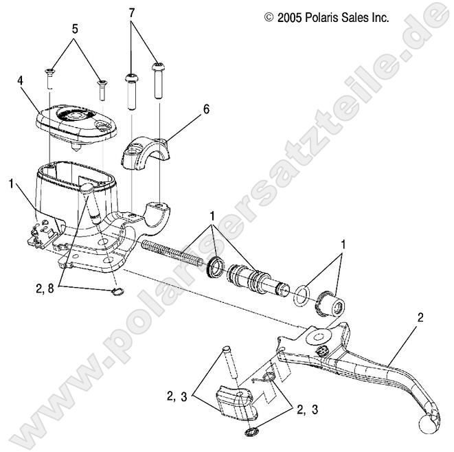 BRAKES, FRONT BRAKE LEVER and MASTER CYLINDER