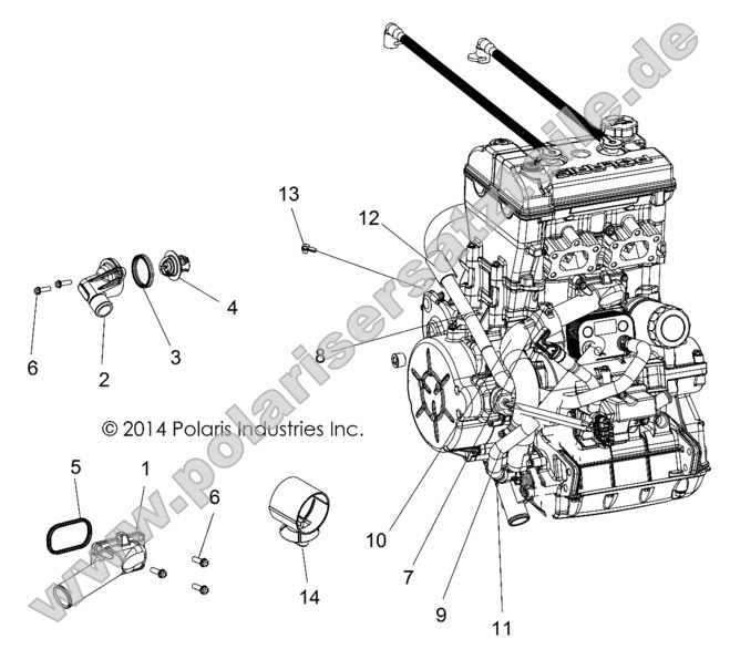 Engine, Cooling, Thermostat and Bypass Engine, Cooling, Thermostat and Bypass