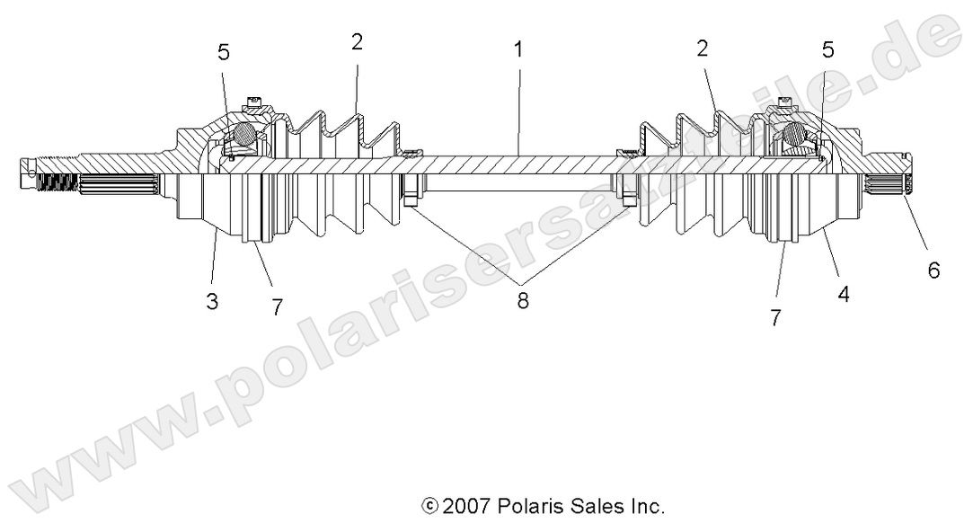 DRIVE TRAIN, FRONT DRIVE SHAFT DRIVE TRAIN, FRONT DRIVE SHAFT