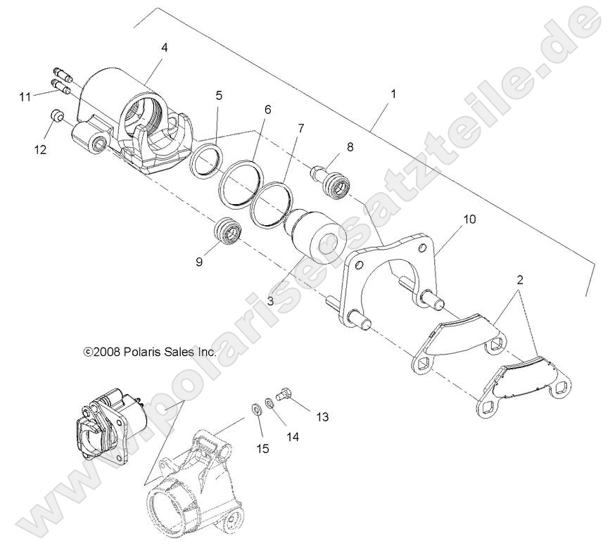 BRAKES, REAR CALIPER