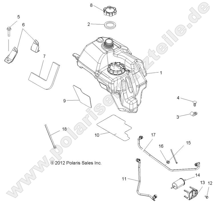 BODY, FUEL TANK ASM.