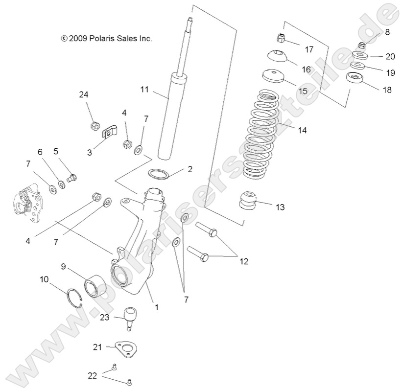 SUSPENSION, FRONT STRUT SUSPENSION, FRONT STRUT