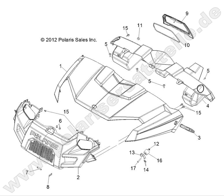 BODY, HOOD, DASH and GRILL