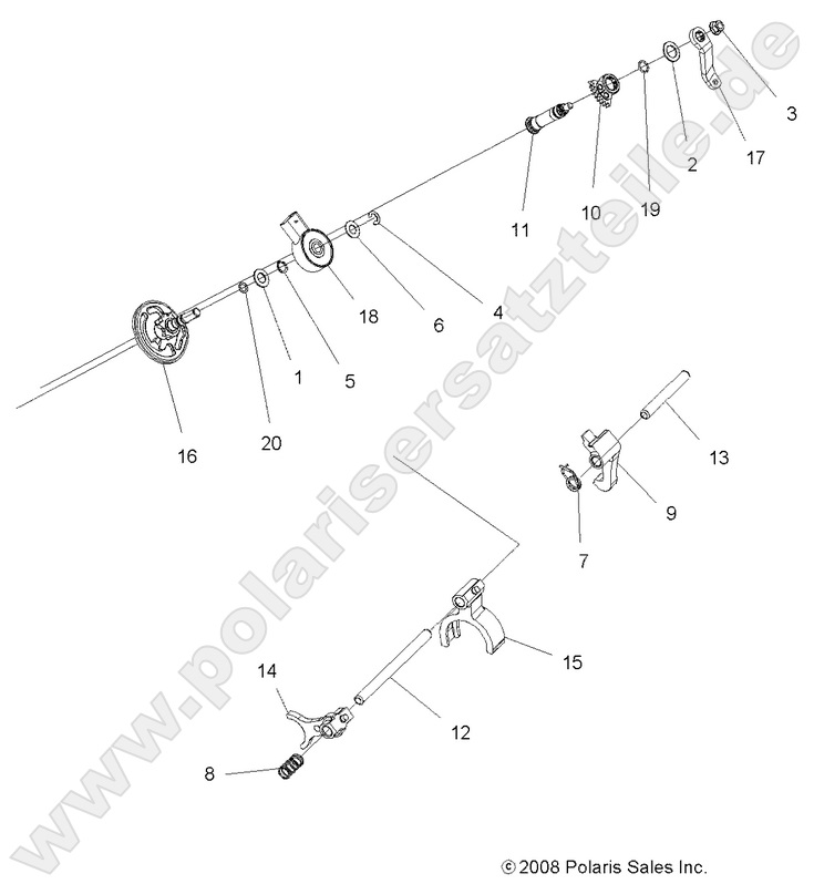 DRIVE TRAIN, MAIN GEARCASE SHIFT FORKS (Built 3/02/11 and After) DRIVE TRAIN, MAIN GEARCASE SHIFT FORKS (Built 3/02/11 and After)