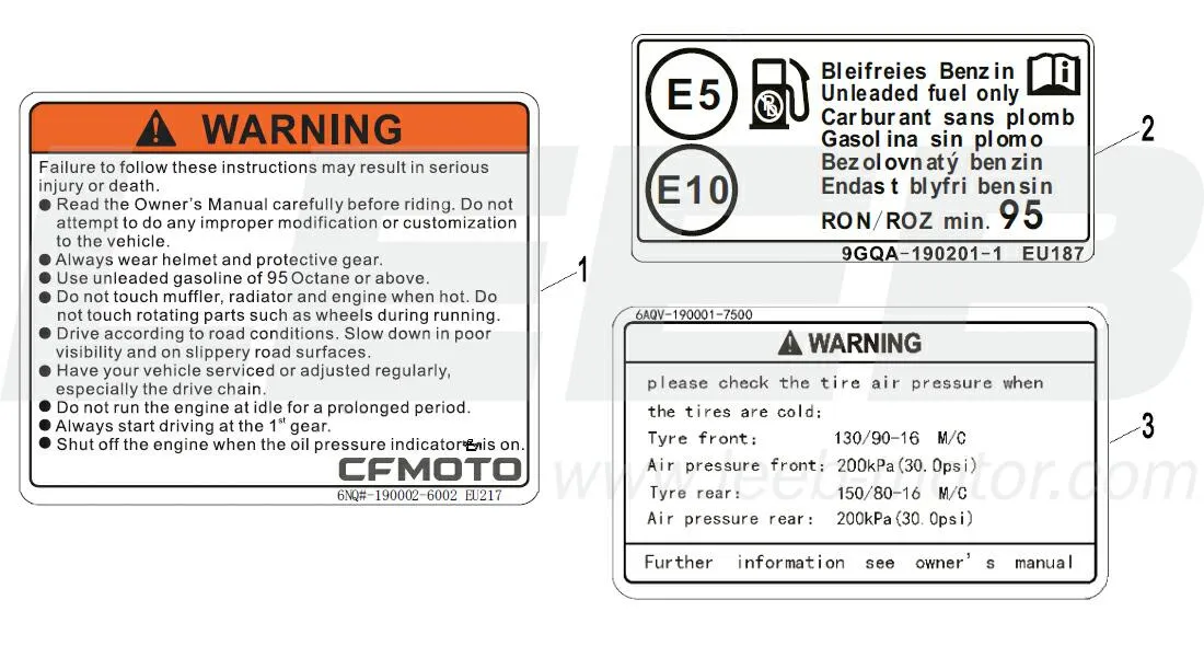 Warnaufkleber Warnaufkleber