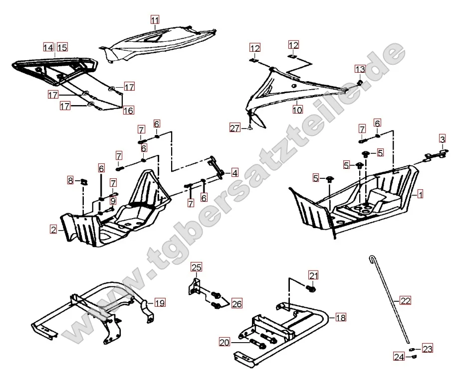 Seitenverkleidung - Fußstütze