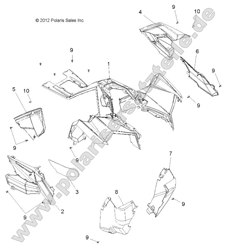 Body, Front Cab and Side Panels